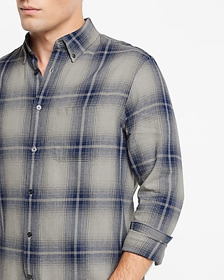 Plaid Stretch Flannel Shirt