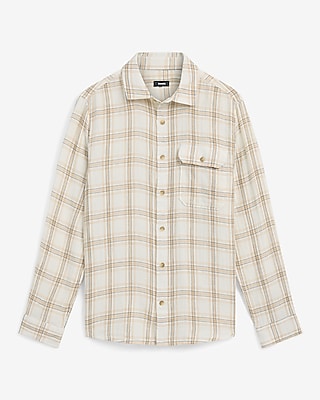 Plaid Double Weave Shirt - image 4