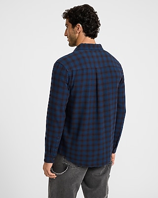 Textured Plaid Shirt