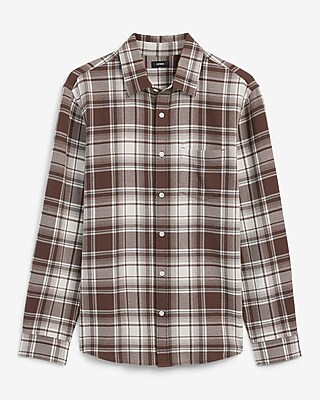 Textured Plaid Shirt