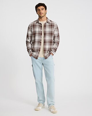 Textured Plaid Shirt