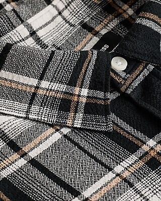 Textured Plaid Shirt