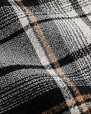 Textured Plaid Shirt