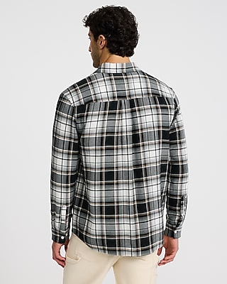 Textured Plaid Shirt