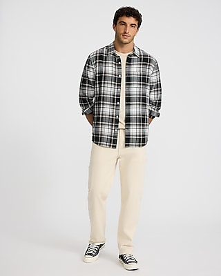 Textured Plaid Shirt