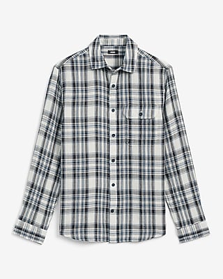 Plaid Double Weave Shirt - image 4