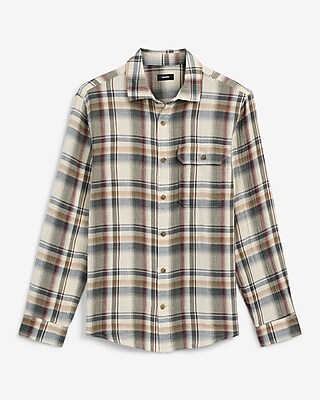 Plaid Double Weave Shirt