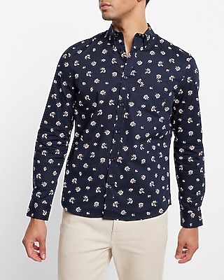 mens stretch button up shirt