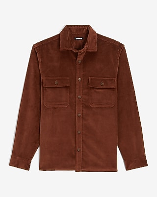 Stretch Corduroy Shirt Jacket