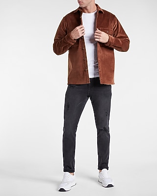 Stretch Corduroy Shirt Jacket