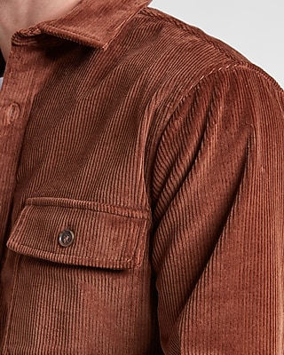 Stretch Corduroy Shirt Jacket
