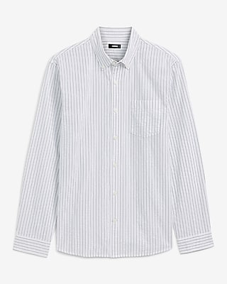 Textured Dobby Striped Cotton-Blend Shirt