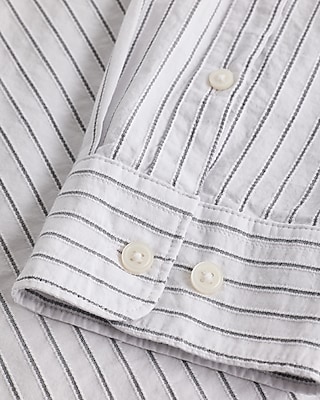 Textured Dobby Striped Cotton-Blend Shirt