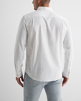Seersucker Stretch Cotton Shirt