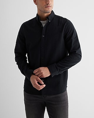 Seersucker Stretch Cotton Shirt