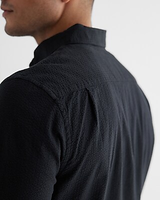 Seersucker Stretch Cotton Shirt