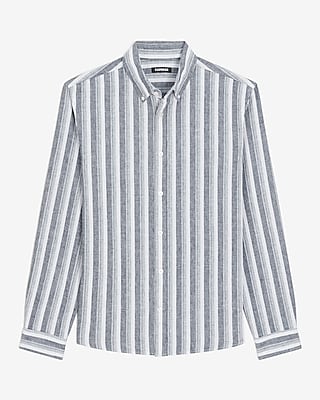 Slim Striped Linen Shirt