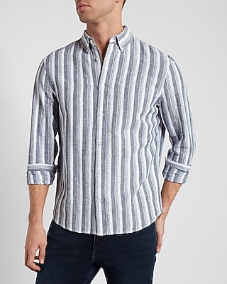 Slim Striped Linen Shirt