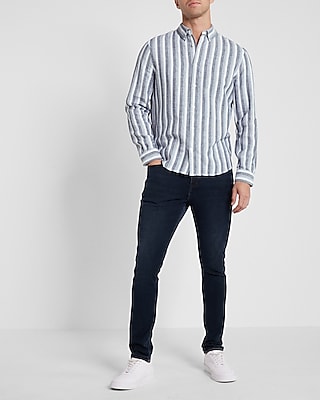 Slim Striped Linen Shirt