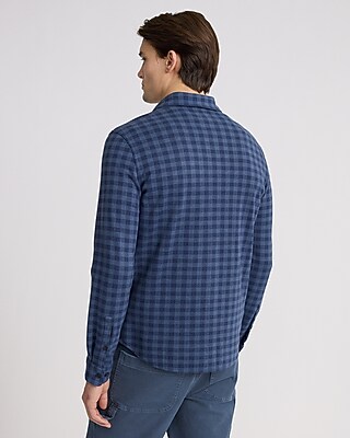 Gingham Patch Pocket Sweater Flannel