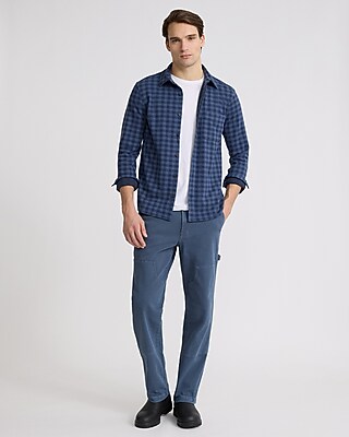 Gingham Patch Pocket Sweater Flannel