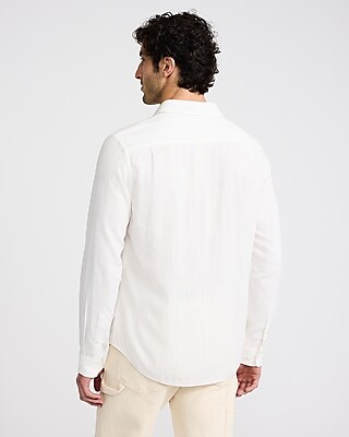 Linen-Blend Shirt