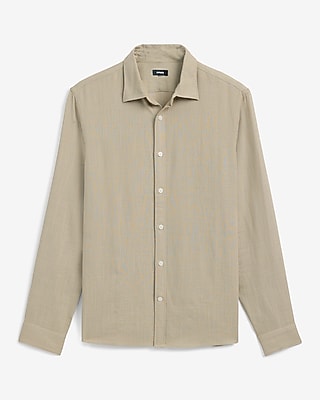 Linen-Blend Shirt