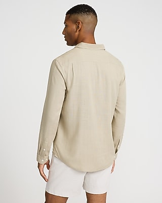 Linen-Blend Shirt