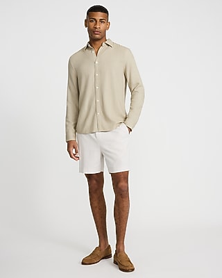 Linen-Blend Shirt