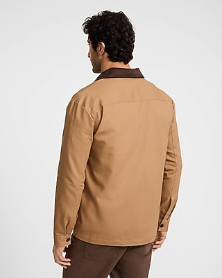 Cotton Button Front Barn Jacket