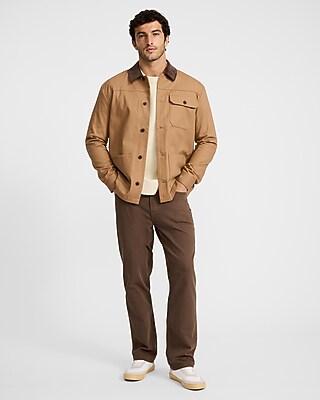Cotton Button Front Barn Jacket
