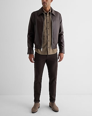 Herringbone Double Pocket Sweater Flannel Shirt