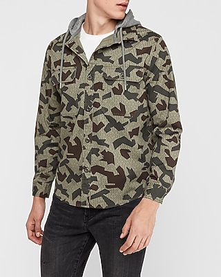 camo hooded shirt