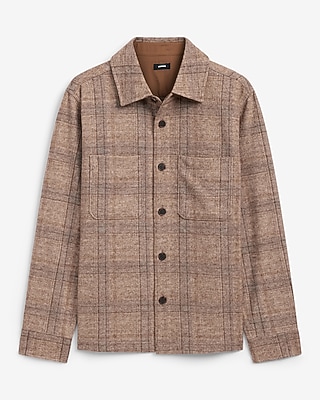 Plaid Brushed Double Pocket Shirt