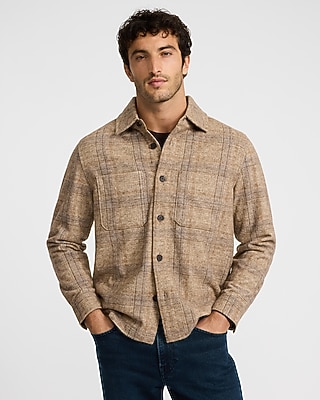 Plaid Brushed Double Pocket Shirt