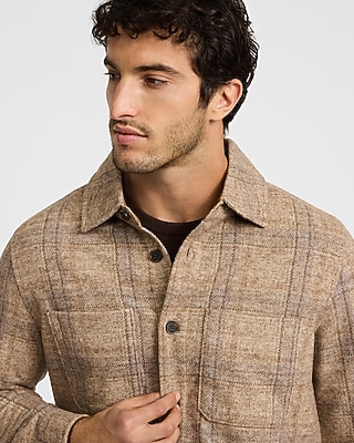 Plaid Brushed Double Pocket Shirt