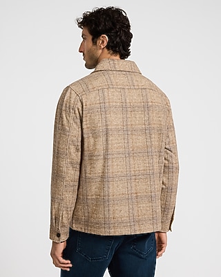 Plaid Brushed Double Pocket Shirt