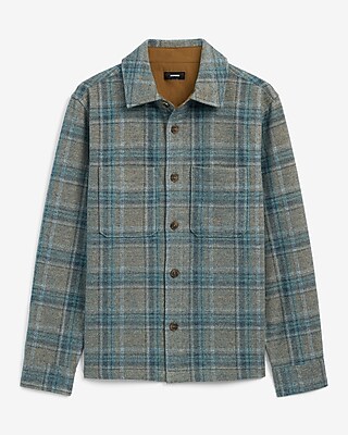 Plaid Brushed Double Pocket Shirt