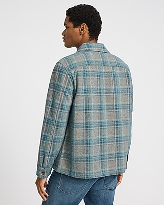 Plaid Brushed Double Pocket Shirt