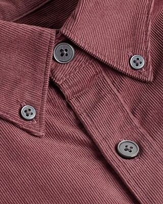 Solid Stretch Corduroy Shirt