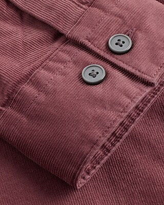 Solid Stretch Corduroy Shirt
