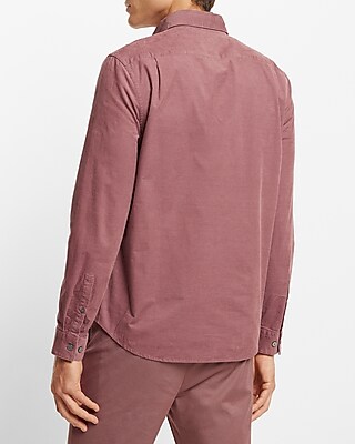 Solid Stretch Corduroy Shirt