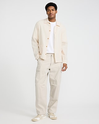 Textured Waffle Cotton Shirt Jacket - image 4
