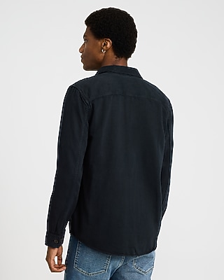 Double Flap Pocket Garment Wash Denim Shirt Jacket - thumbnail 3