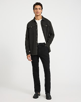 Double Flap Pocket Garment Wash Denim Shirt Jacket - thumbnail 8