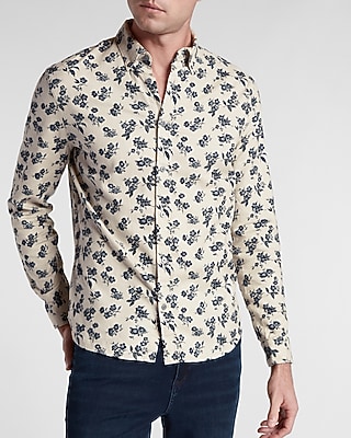express mens floral shirt
