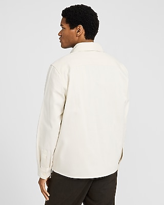 Cotton Twill Double Patch Pocket Shirt Jacket