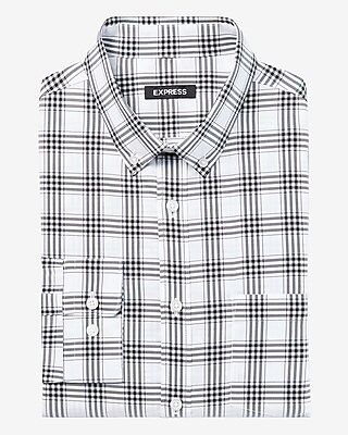 black and white checkered dress shirt