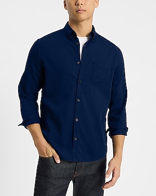 Pocket Cotton Long Sleeve Shirt