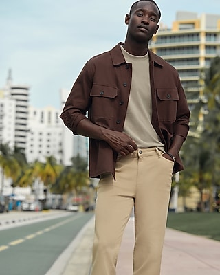 Cotton Double Pocket Button Front Barn Jacket